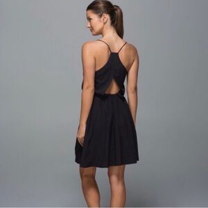 Lululemon City Summer Dress‎ Sz 8 in Black Athletic Dress
